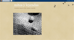 Desktop Screenshot of mitoscuentosyleyendas.blogspot.com