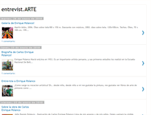 Tablet Screenshot of entrevist-arte.blogspot.com