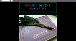 Desktop Screenshot of gothicdivinemagazine.blogspot.com