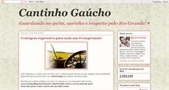 Desktop Screenshot of cantinhogaucho.blogspot.com