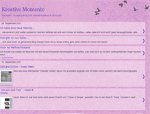 Tablet Screenshot of kreativemomente.blogspot.com