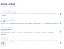 Tablet Screenshot of digestingduck.blogspot.com