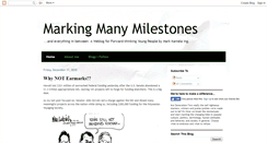 Desktop Screenshot of markingmanymilestones.blogspot.com