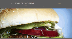 Desktop Screenshot of lartdelacuisine.blogspot.com