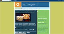 Desktop Screenshot of cocinaconlosprimos.blogspot.com