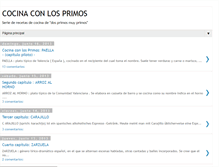 Tablet Screenshot of cocinaconlosprimos.blogspot.com