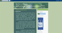 Desktop Screenshot of escriboamimanera.blogspot.com