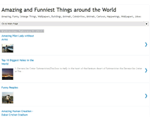 Tablet Screenshot of amazingandfunnythings.blogspot.com