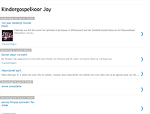 Tablet Screenshot of kindergospelkoorjoy.blogspot.com