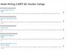 Tablet Screenshot of mediawritingtwo.blogspot.com