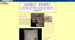 Desktop Screenshot of mickle-pickle.blogspot.com