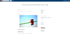 Desktop Screenshot of itsjustalovestory.blogspot.com