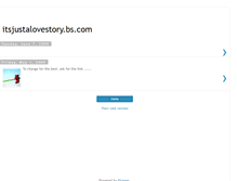 Tablet Screenshot of itsjustalovestory.blogspot.com