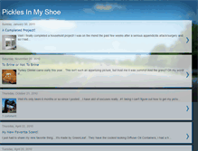 Tablet Screenshot of picklesinmyshoe.blogspot.com