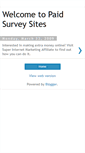 Mobile Screenshot of paidsurveyssites.blogspot.com