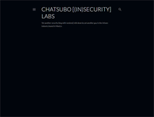 Tablet Screenshot of chatsubo-labs.blogspot.com