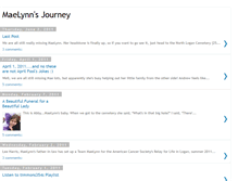 Tablet Screenshot of maelynnsjourney.blogspot.com