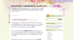 Desktop Screenshot of amazinglywonderfullymadeyou.blogspot.com