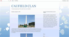 Desktop Screenshot of caufieldclan.blogspot.com