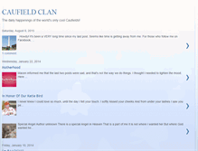 Tablet Screenshot of caufieldclan.blogspot.com