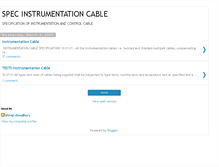 Tablet Screenshot of instrumentationcable.blogspot.com