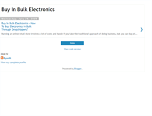 Tablet Screenshot of buyinbulkelectronics.blogspot.com