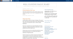 Desktop Screenshot of billclintondailydiary.blogspot.com