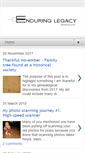 Mobile Screenshot of enduringlegacygenealogy.blogspot.com