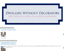 Tablet Screenshot of dwellerswithoutdecorators.blogspot.com