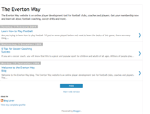 Tablet Screenshot of evertonway.blogspot.com