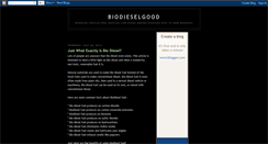 Desktop Screenshot of biodieselgood.blogspot.com