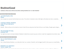 Tablet Screenshot of biodieselgood.blogspot.com