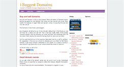 Desktop Screenshot of isuggestdomains.blogspot.com