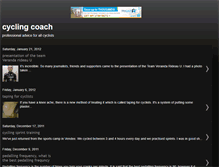 Tablet Screenshot of mybikecoach.blogspot.com