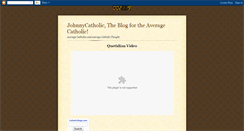 Desktop Screenshot of johnny-catholic.blogspot.com
