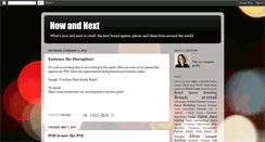 Desktop Screenshot of nowandnextinretail.blogspot.com