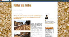 Desktop Screenshot of jornalfolhadejaiba.blogspot.com