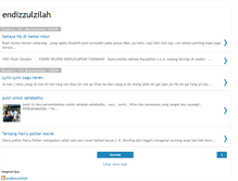 Tablet Screenshot of endizzulzilah.blogspot.com