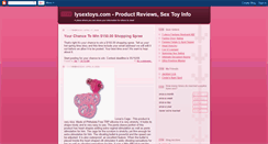 Desktop Screenshot of iysextoys.blogspot.com