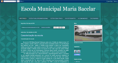 Desktop Screenshot of escolamunicipalmariabacelar.blogspot.com