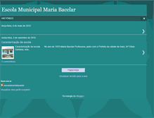 Tablet Screenshot of escolamunicipalmariabacelar.blogspot.com