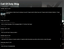 Tablet Screenshot of callofdutyblog.blogspot.com