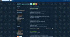 Desktop Screenshot of deliriosyalucinaciones.blogspot.com