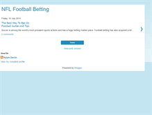 Tablet Screenshot of nfl-football-betting.blogspot.com