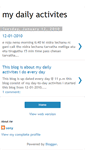Mobile Screenshot of mydailyactivites.blogspot.com
