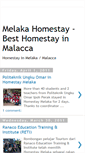 Mobile Screenshot of homestay-melaka.blogspot.com