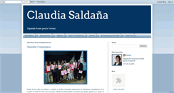 Desktop Screenshot of claudiasaldania.blogspot.com