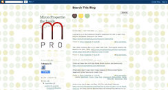 Desktop Screenshot of mironproperties.blogspot.com