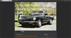 Desktop Screenshot of 85alfaromeoforsalevannuys.blogspot.com