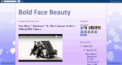 Desktop Screenshot of boldfacebeauty.blogspot.com